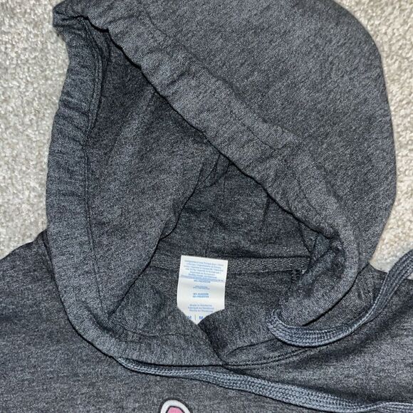 Just a Girl that Loves ❤️ Bunnies Bunny Rabbit hoodie Hooded Sweatshirt M Gray - Picture 3 of 3